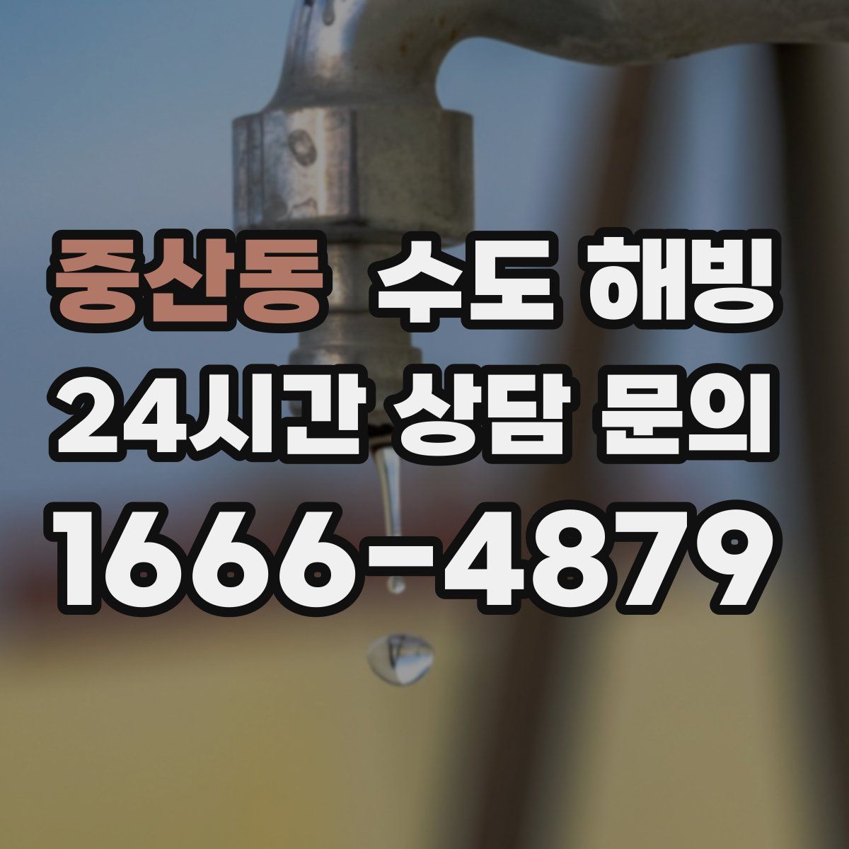 중산동 수도 해빙