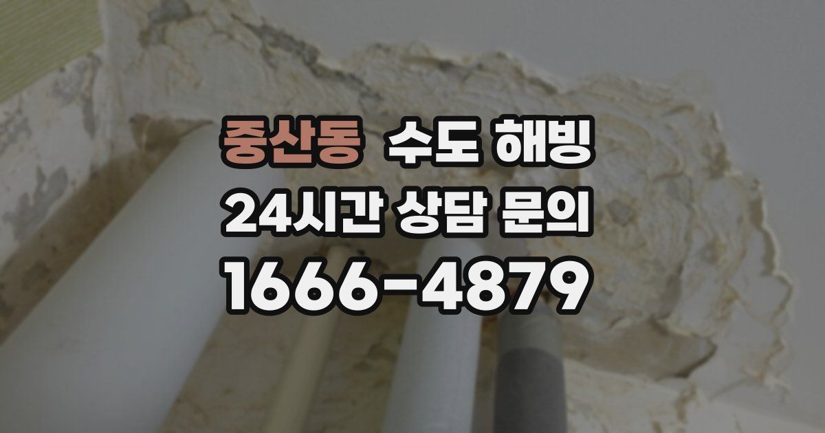 중산동 수도 해빙