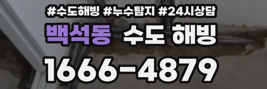 백석동 수도 해빙