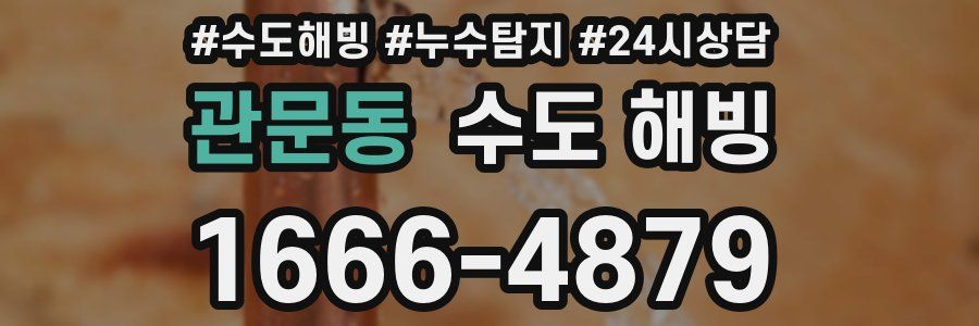 관문동 수도 해빙