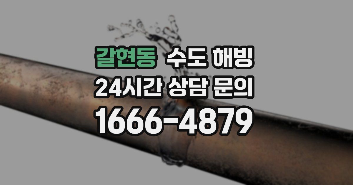 갈현동 수도 해빙