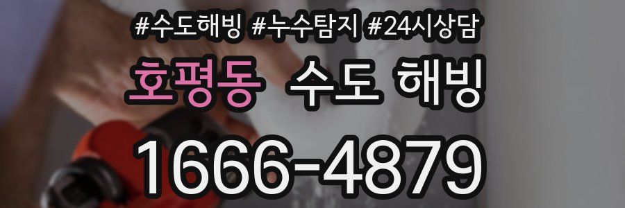 호평동 수도 해빙