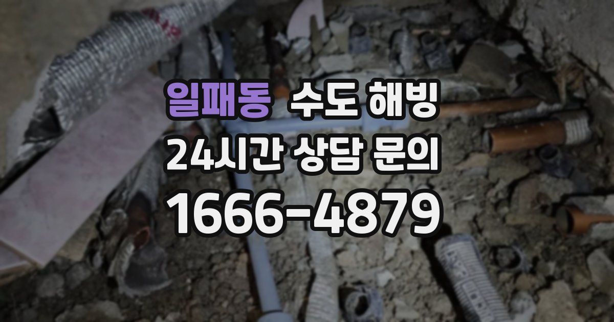 일패동 수도 해빙