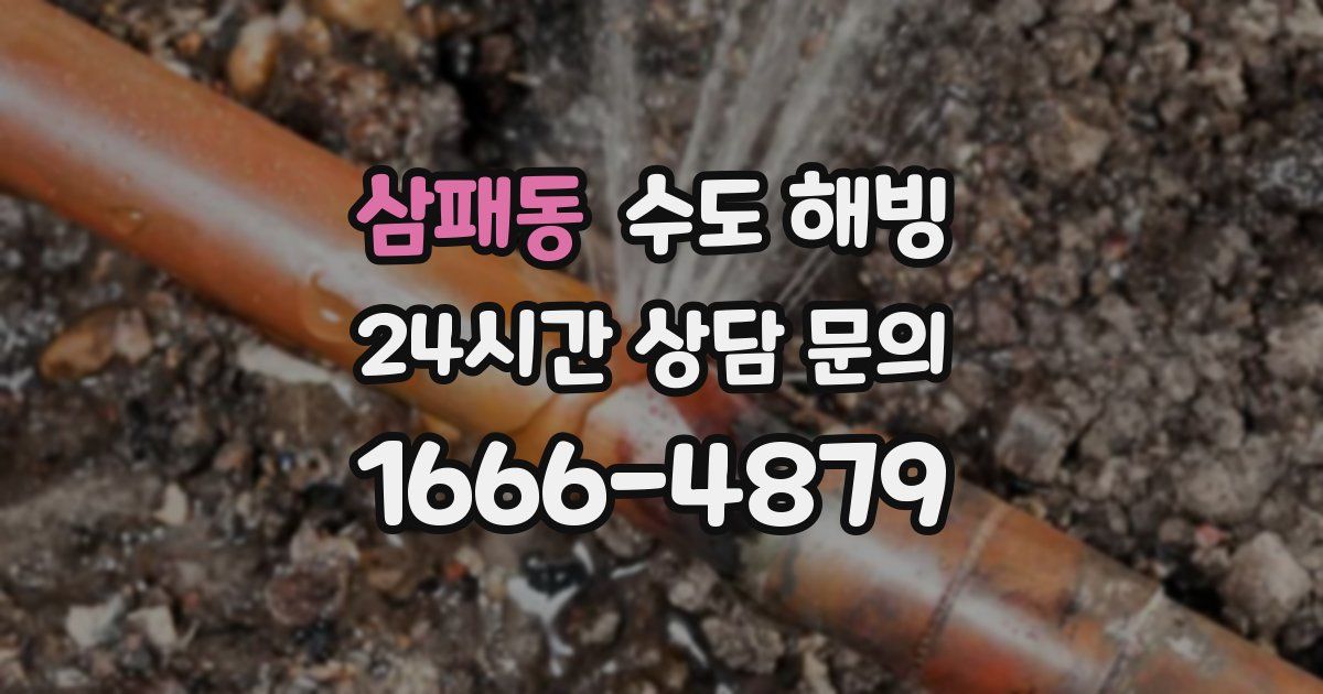 삼패동 수도 해빙