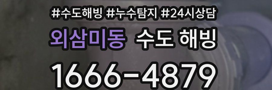 외삼미동 수도 해빙