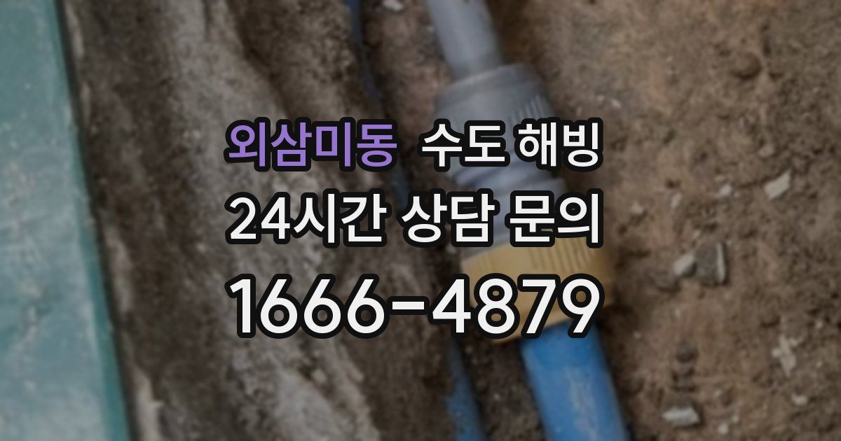 외삼미동 수도 해빙