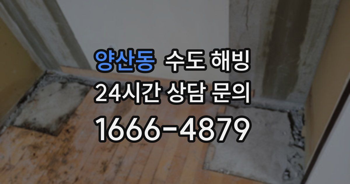 양산동 수도 해빙