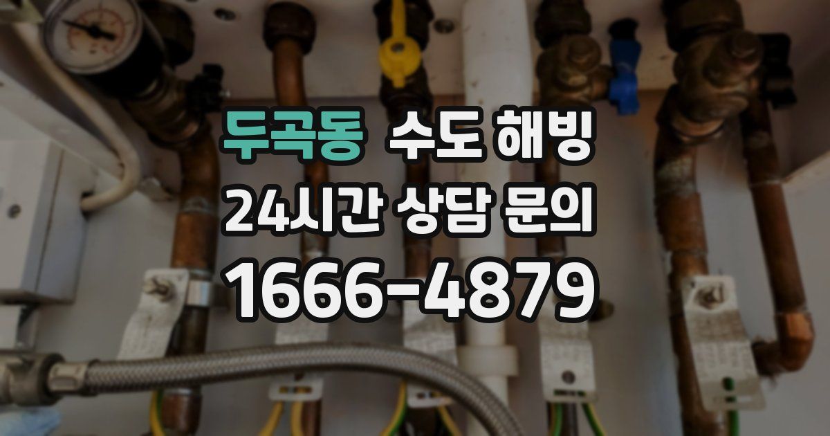 두곡동 수도 해빙