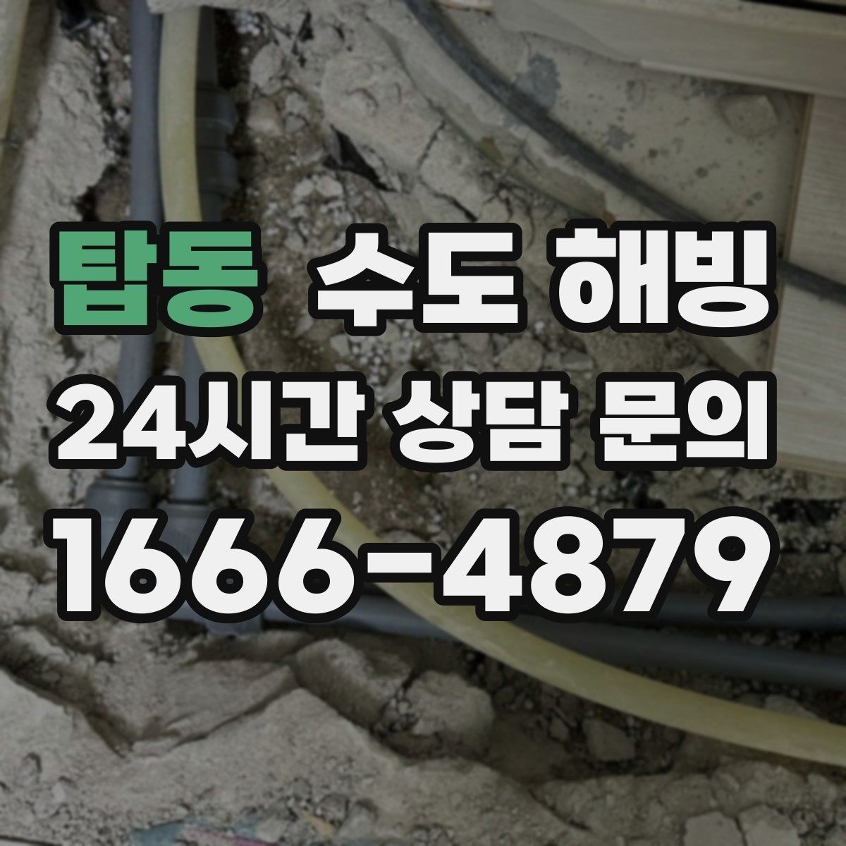 탑동 수도 해빙 수도 해빙 비용이 달라지는 요소 정리