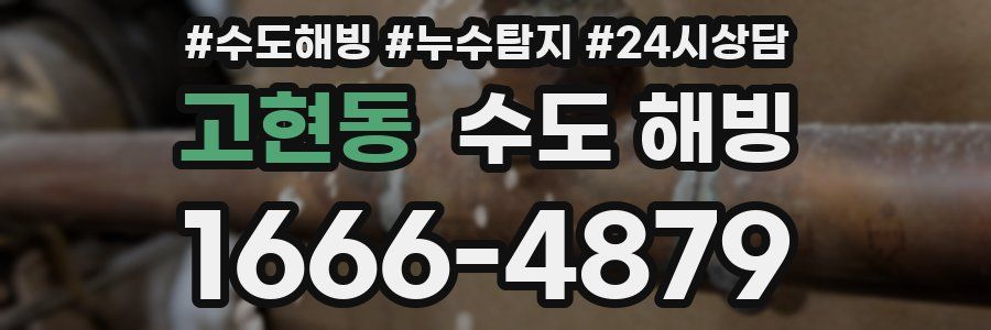 고현동 수도 해빙