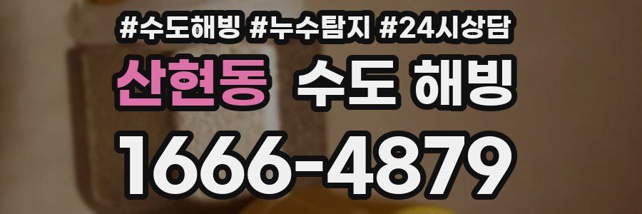 산현동 수도 해빙