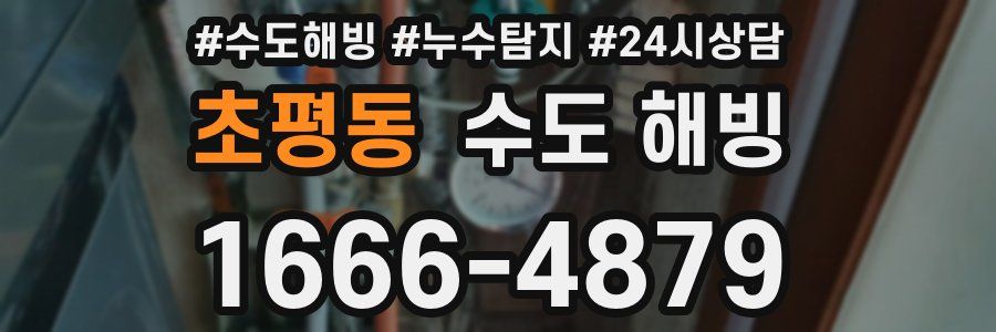 초평동 수도 해빙