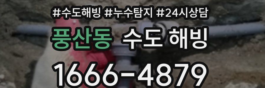 풍산동 수도 해빙