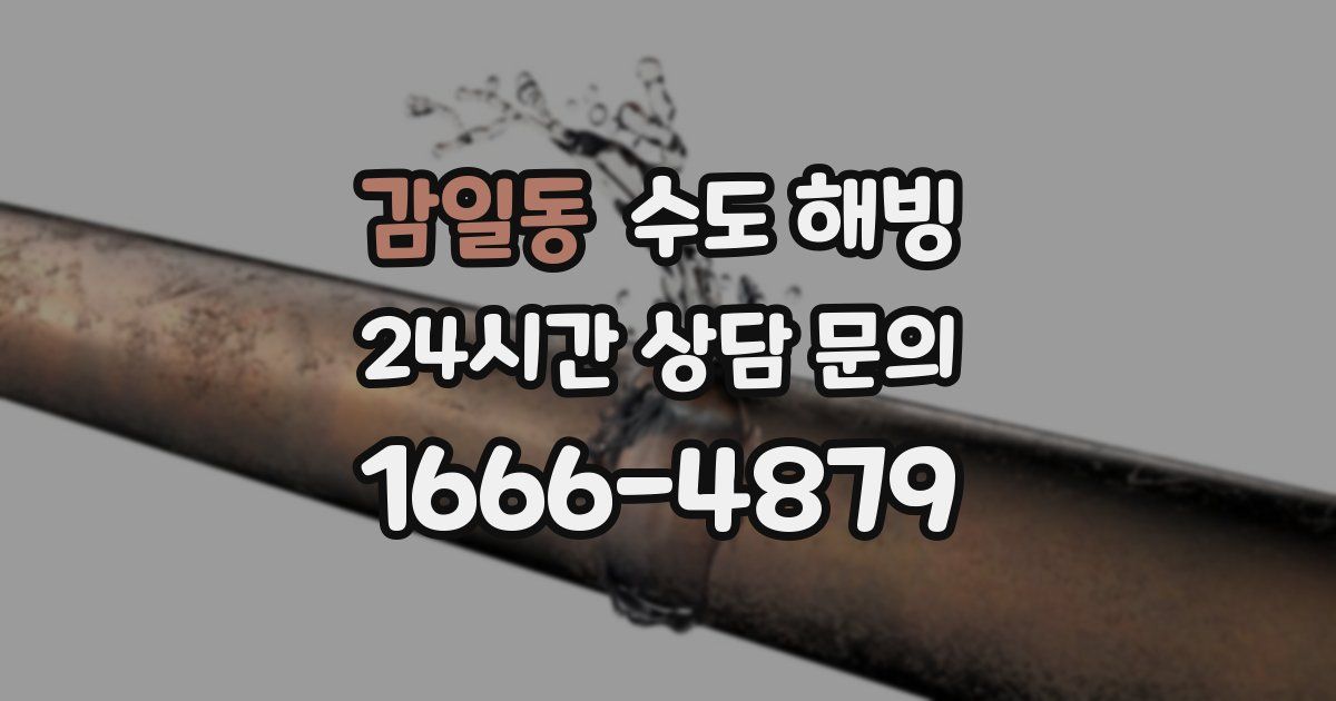 감일동 수도 해빙