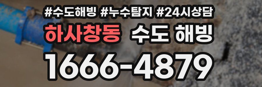 하사창동 수도 해빙