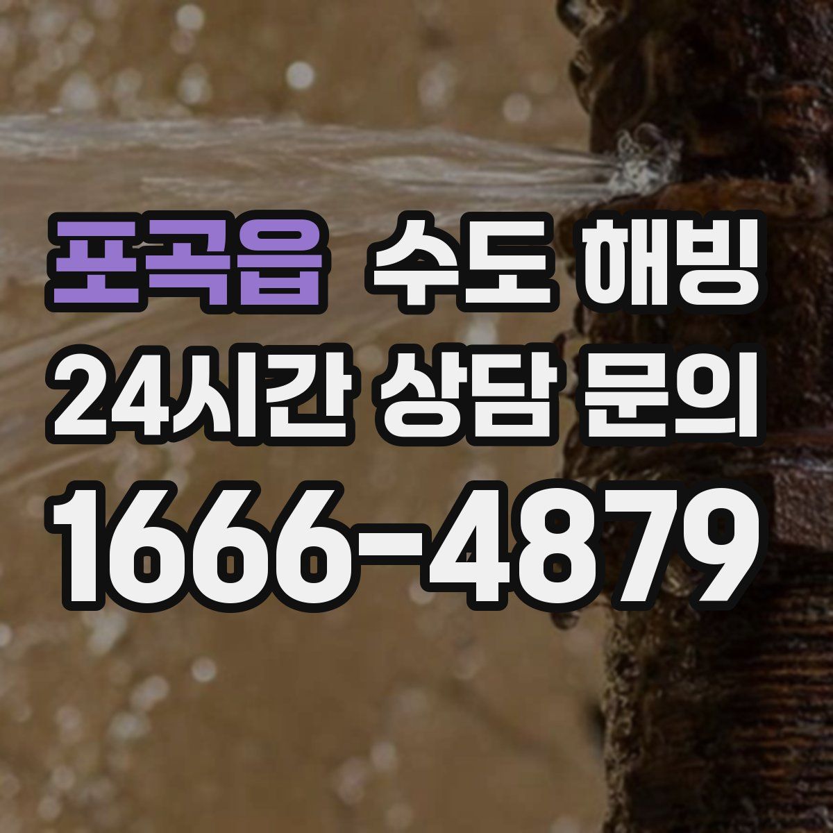 포곡읍 수도 해빙