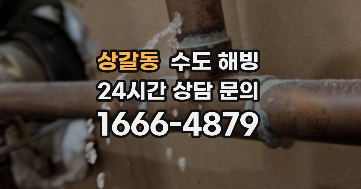 상갈동 수도 해빙