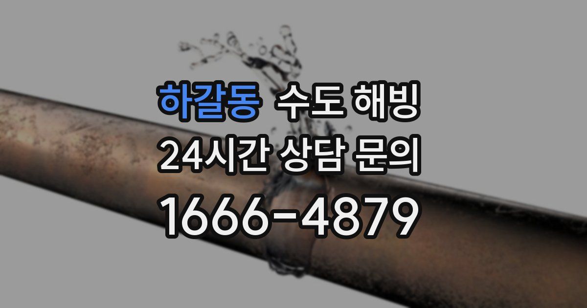 하갈동 수도 해빙