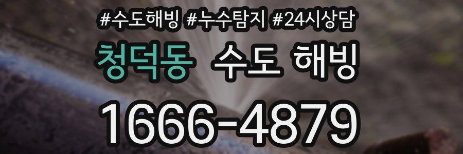 청덕동 수도 해빙