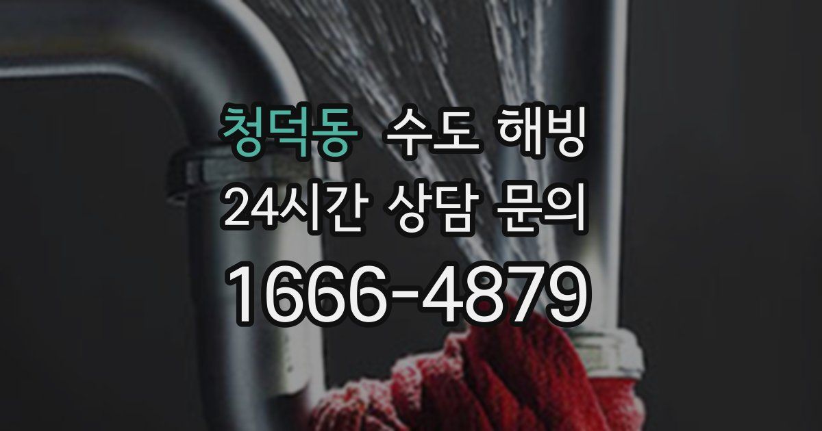 청덕동 수도 해빙