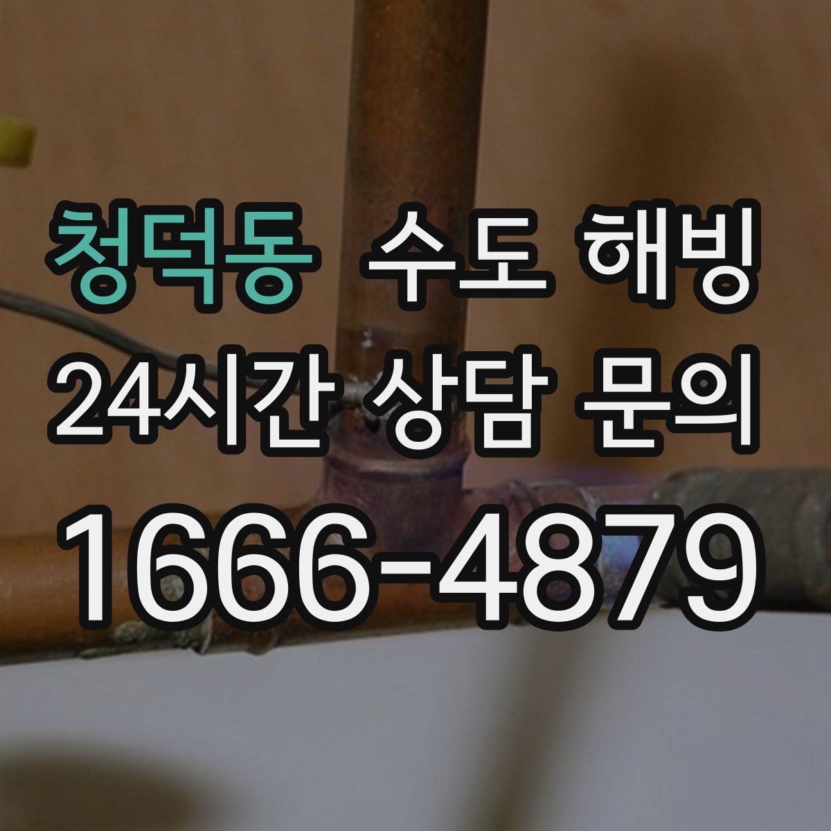 청덕동 수도 해빙