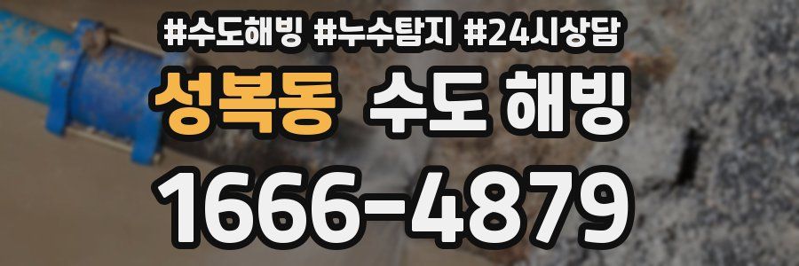 성복동 수도 해빙