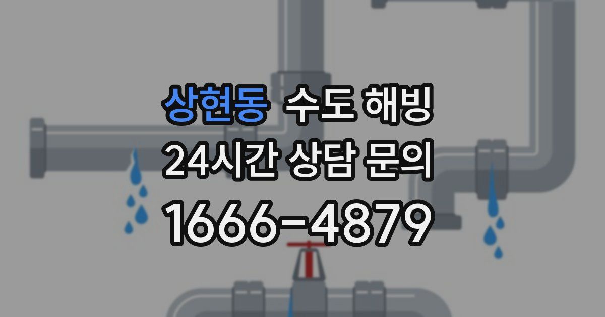 상현동 수도 해빙