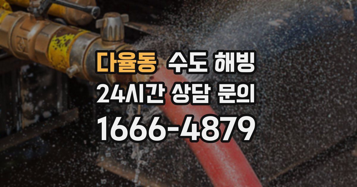 다율동 수도 해빙