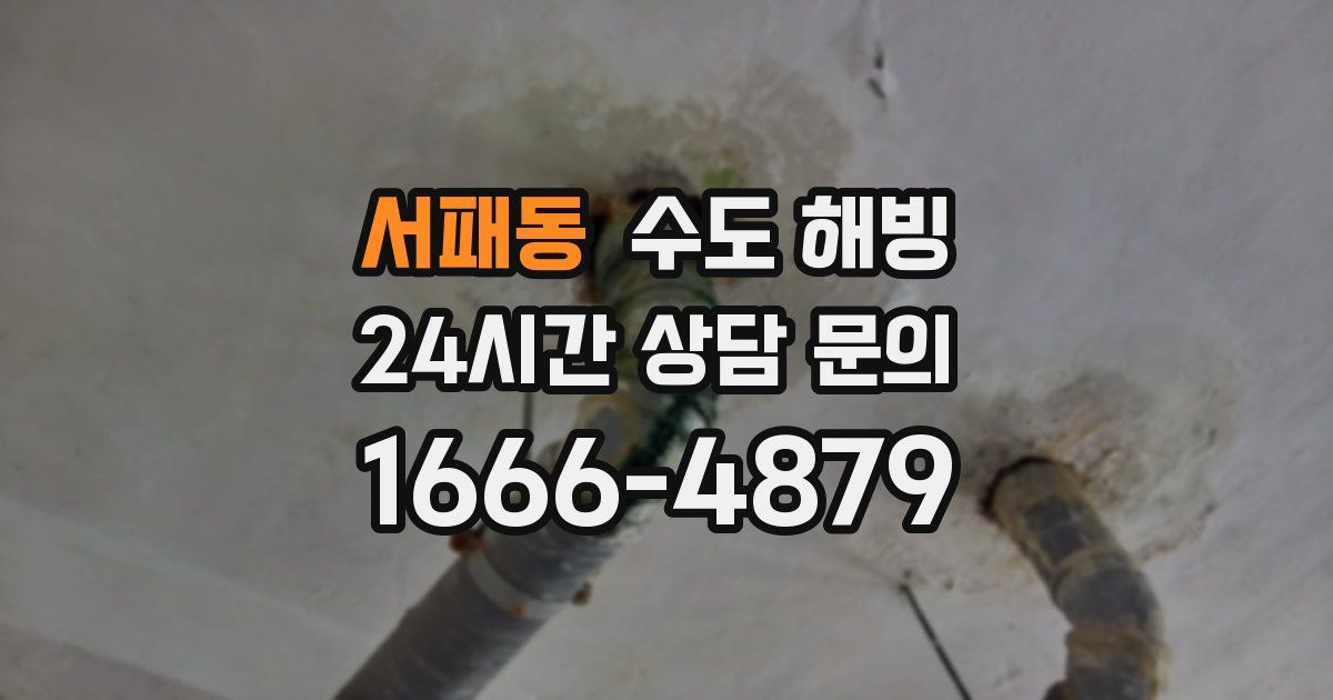 서패동 수도 해빙