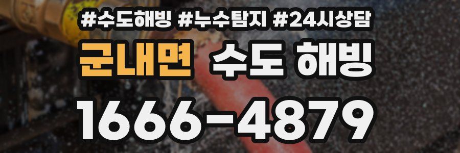 군내면 수도 해빙