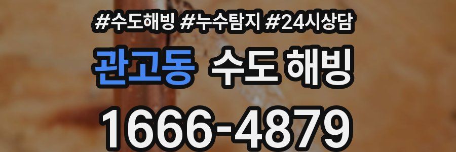 관고동 수도 해빙