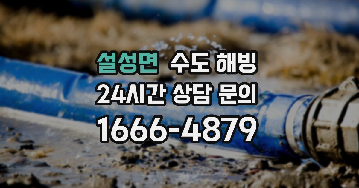 설성면 수도 해빙