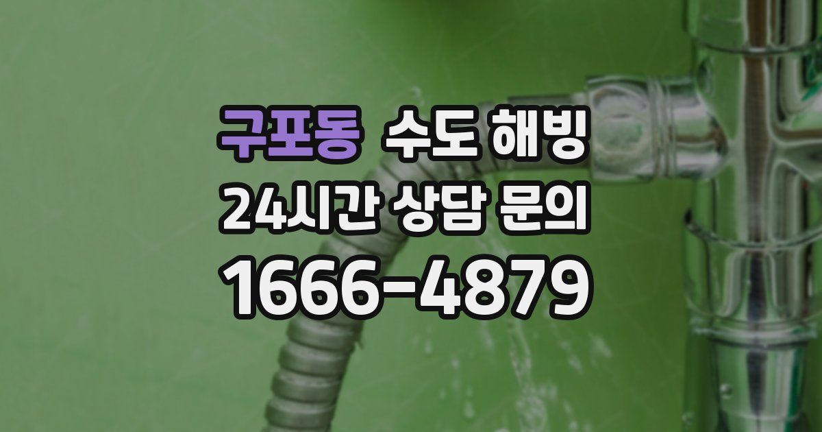 구포동 수도 해빙