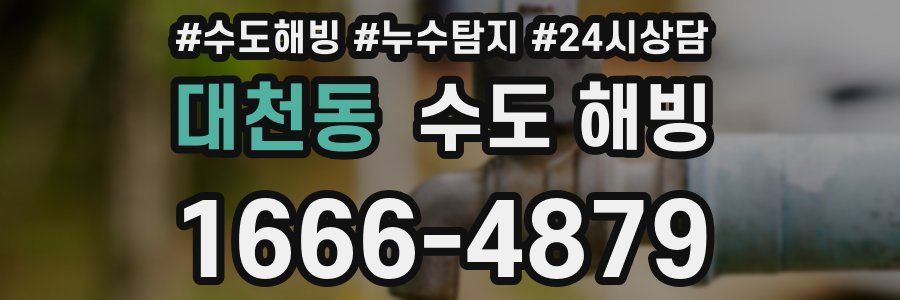 대천동 수도 해빙