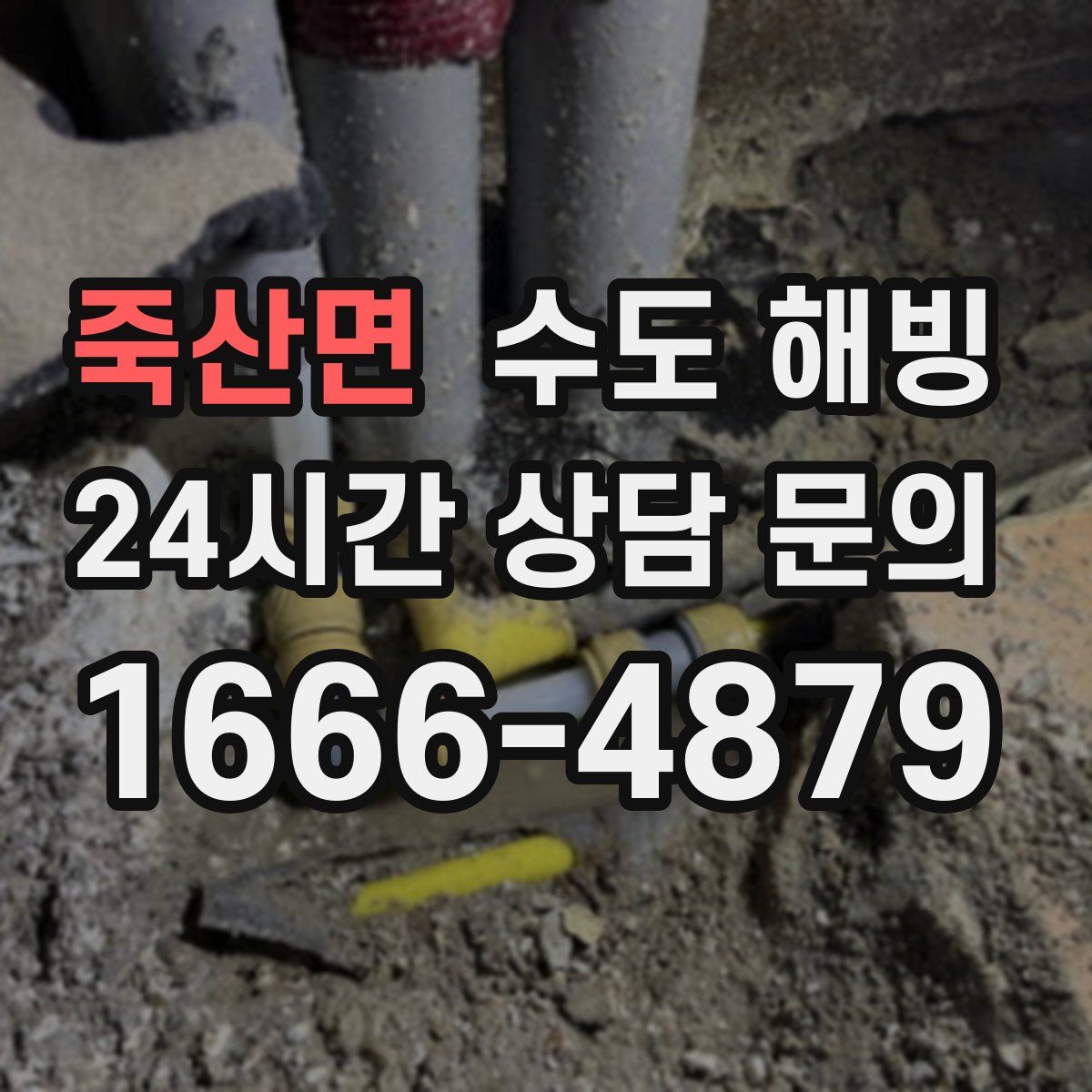 죽산면 수도 해빙