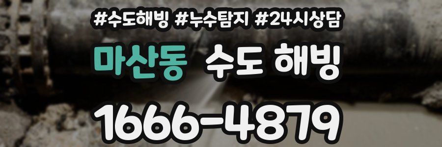 마산동 수도 해빙