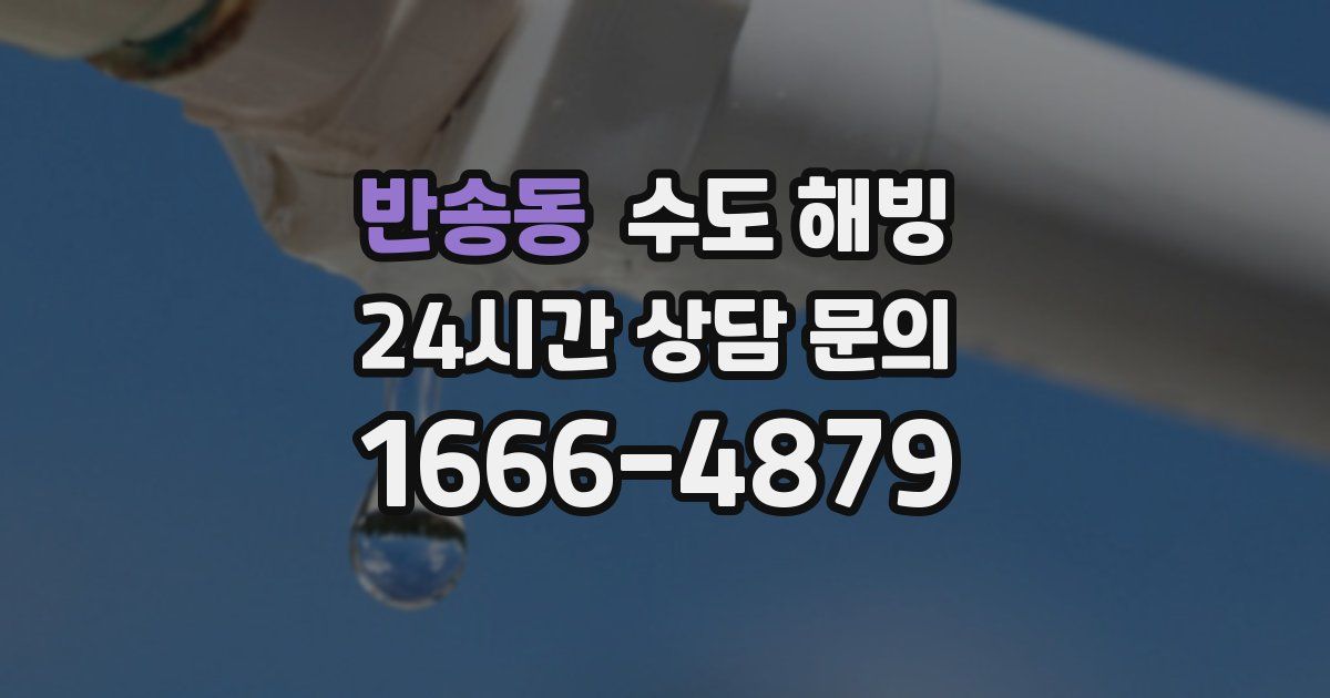 반송동 수도 해빙