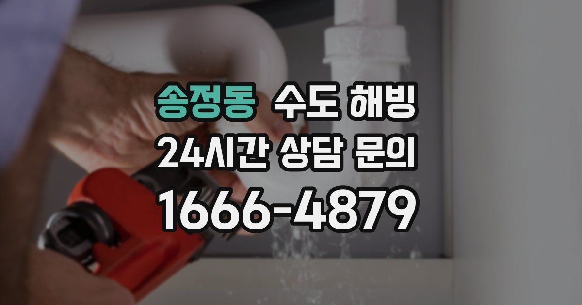 송정동 수도 해빙