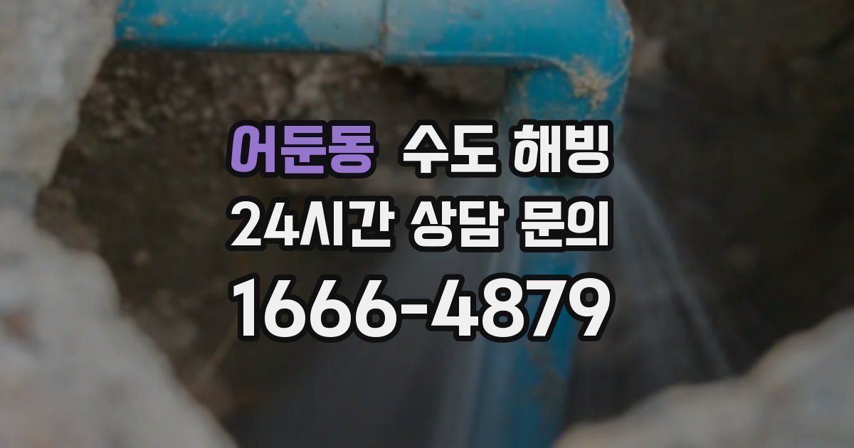 어둔동 수도 해빙