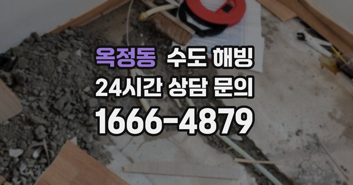 옥정동 수도 해빙