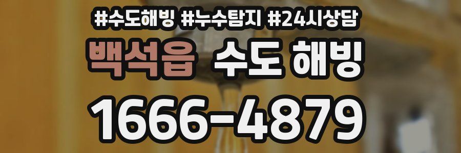 백석읍 수도 해빙