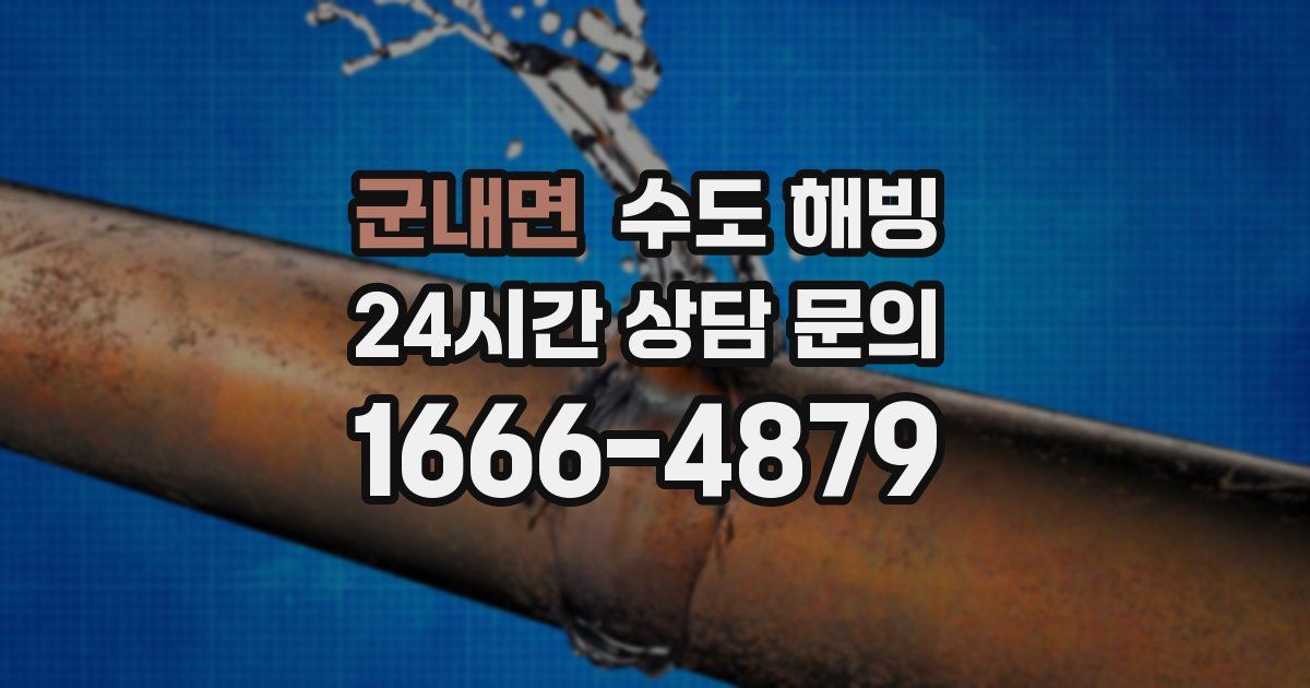 군내면 수도 해빙