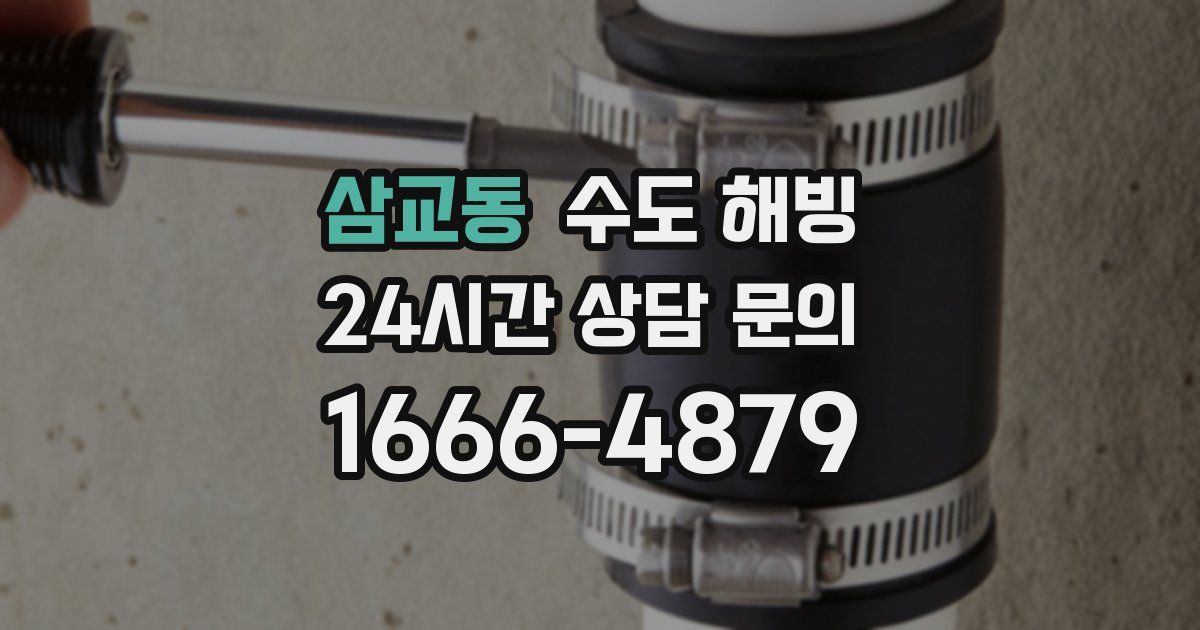 삼교동 수도 해빙