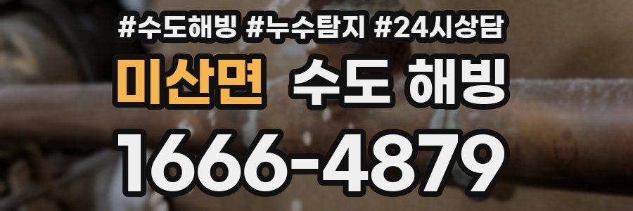 미산면 수도 해빙