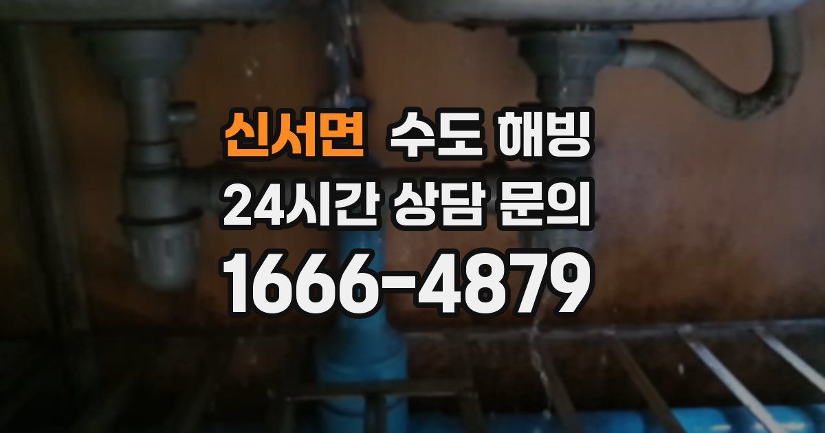 신서면 수도 해빙