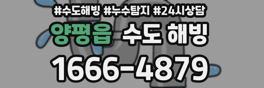 양평읍 수도 해빙