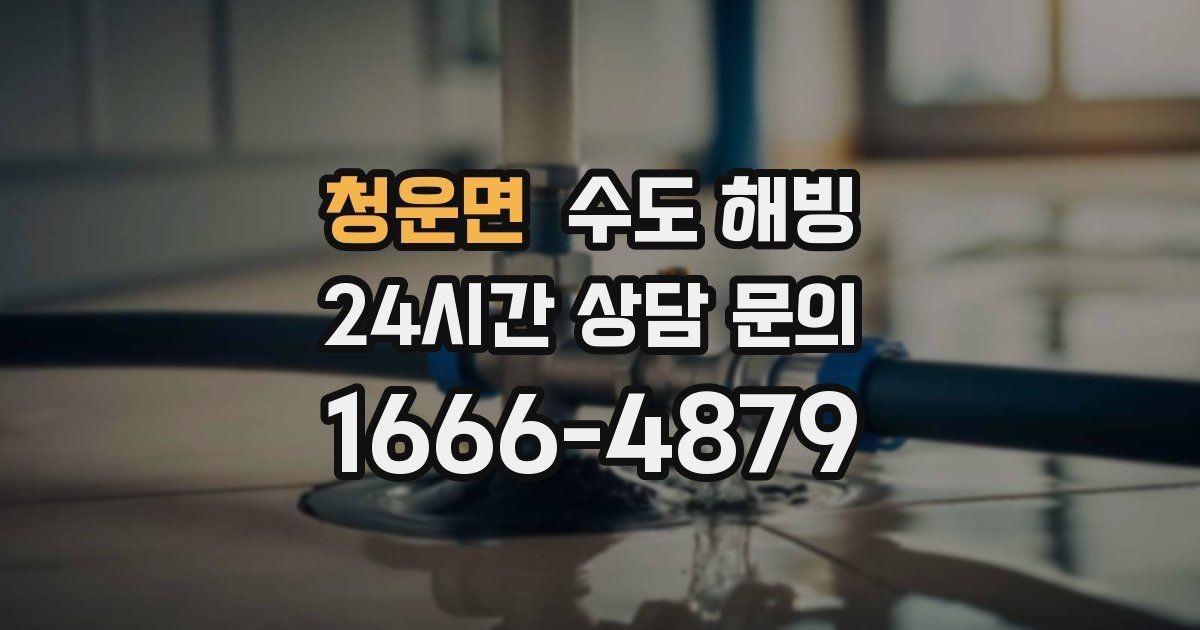 청운면 수도 해빙 계량기함 내부 결빙을 예방하는 방법