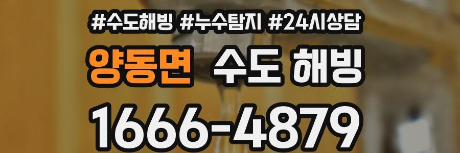 양동면 수도 해빙