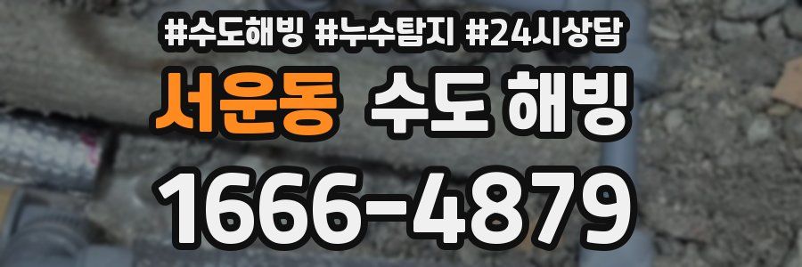 서운동 수도 해빙