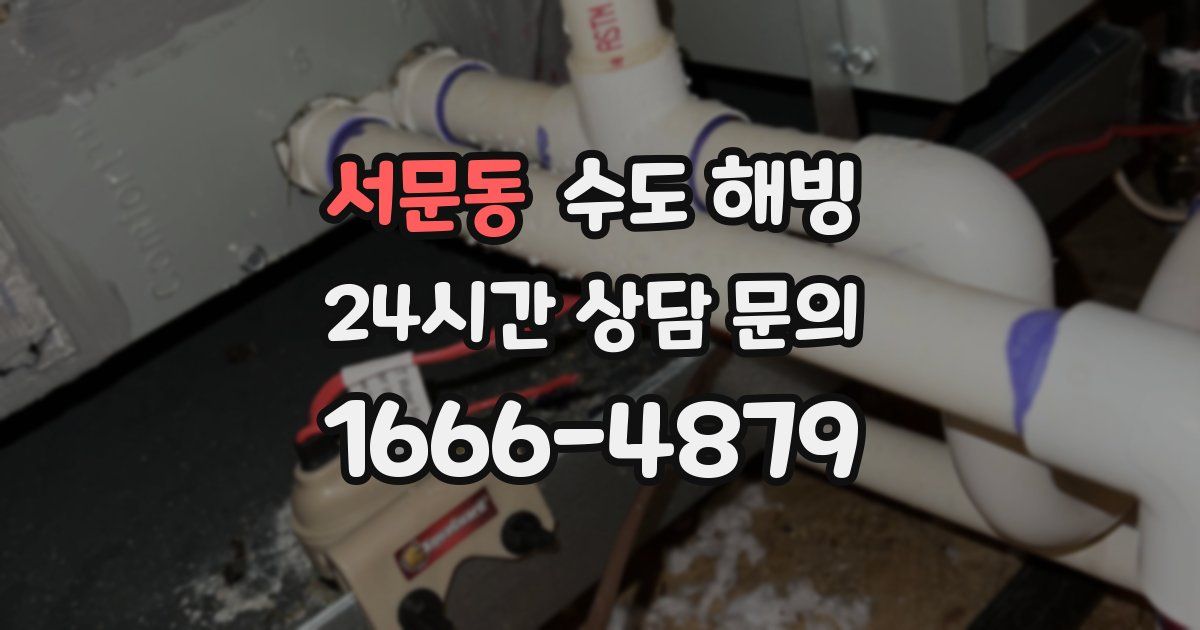 서문동 수도 해빙